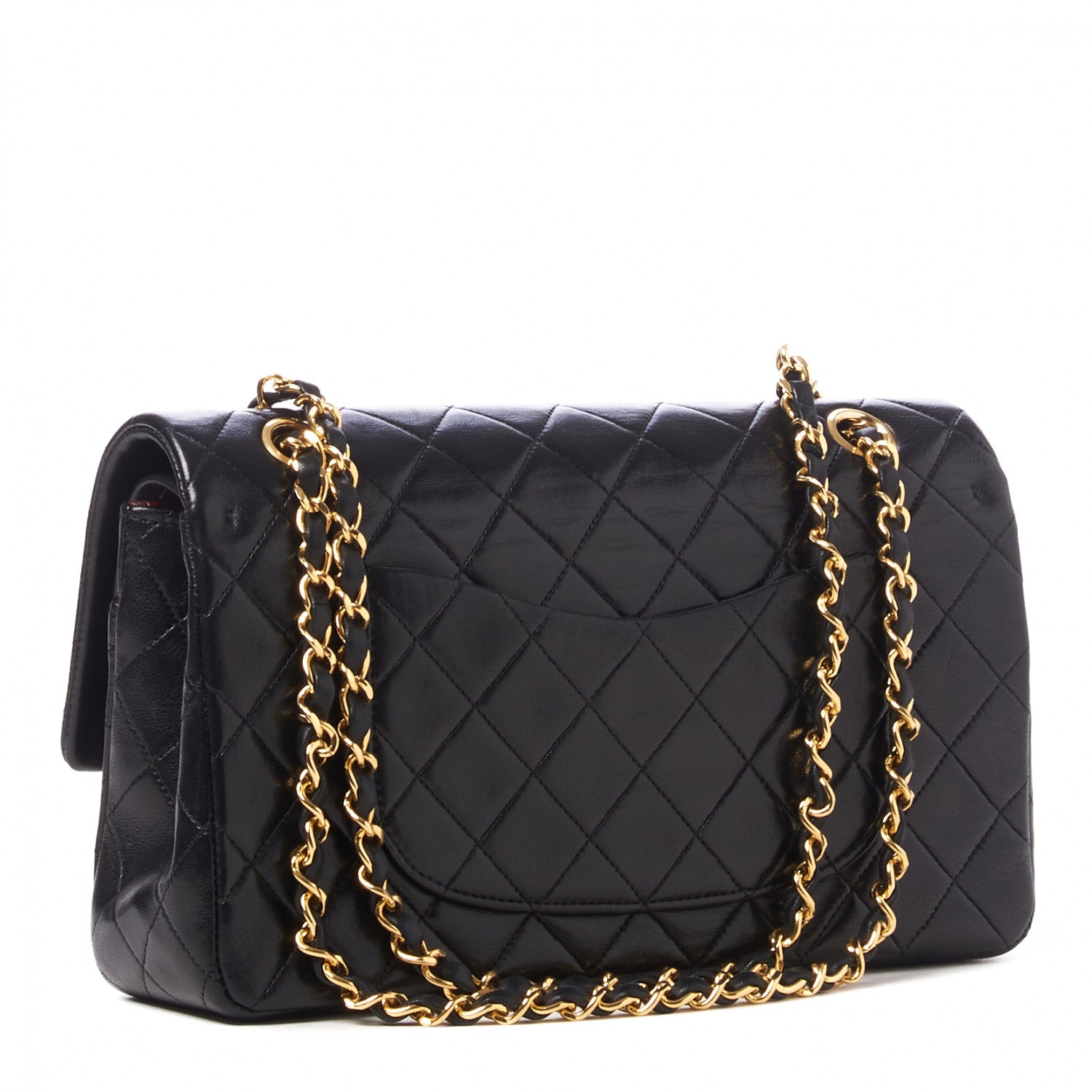 Chanel Lambskin Quilted Medium Double Flap Black 2 of 9