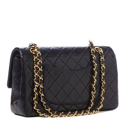 Chanel Lambskin Quilted Medium Double Flap Black 2 of 9