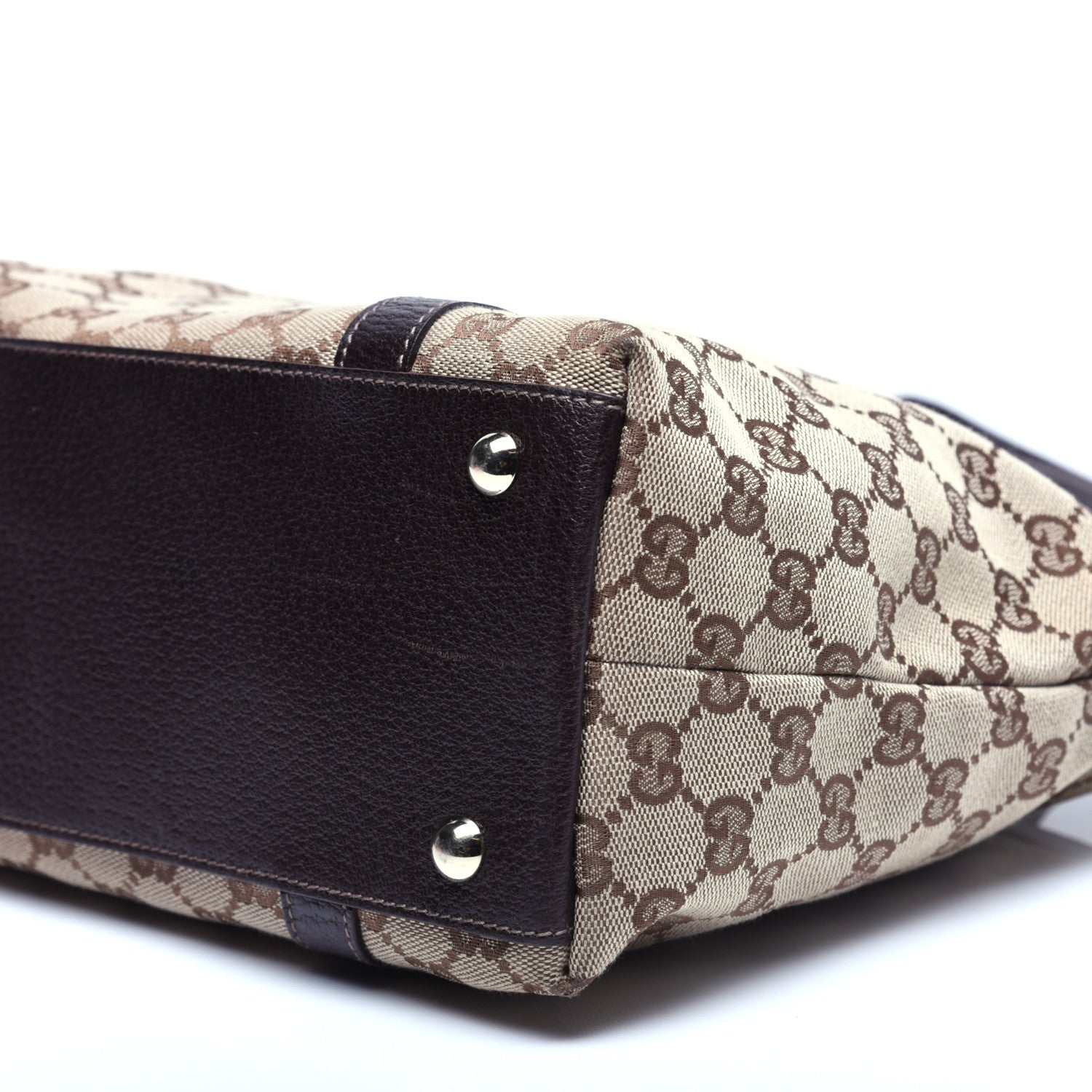Gucci Monogram Medium Abbey Tote Dark Brown 7 of 11