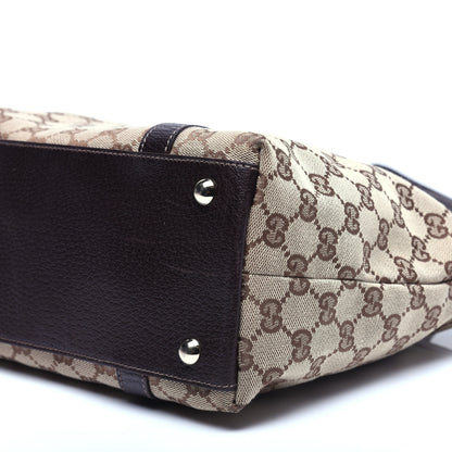 Gucci Monogram Medium Abbey Tote Dark Brown 7 of 11