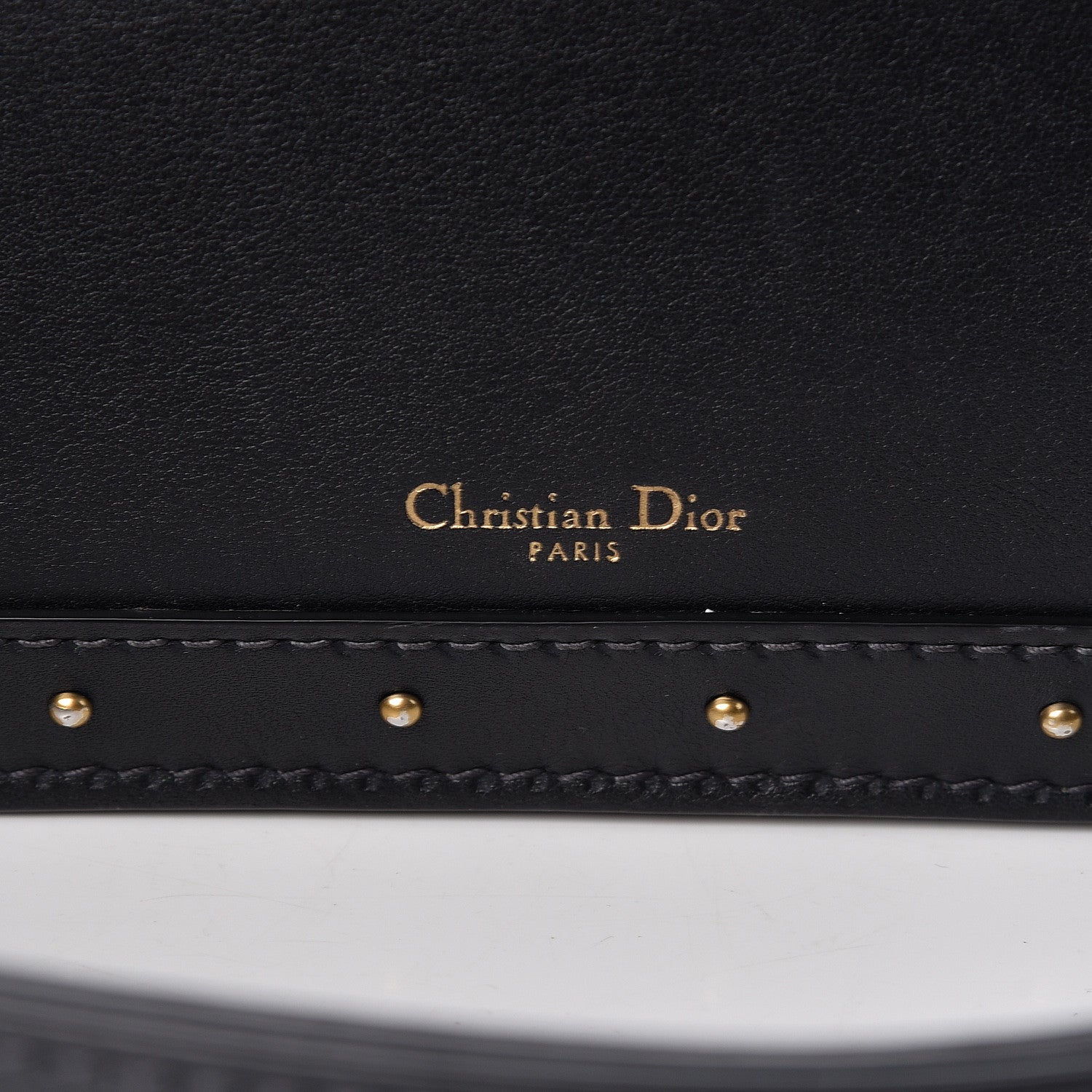 Christian Dior Calfskin Studded Square Dioraddict Flap Black 6 of 25