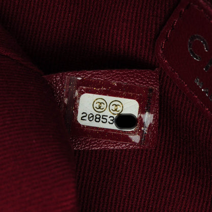 Chanel Canvas Large Deauville Tote Red 7 of 8