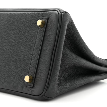 Hermes Togo Birkin 25 Black 7 of 9