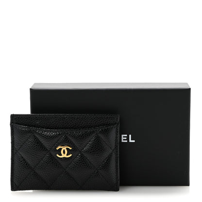 Chanel Caviar Quilted Card Holder Black 11 of 11