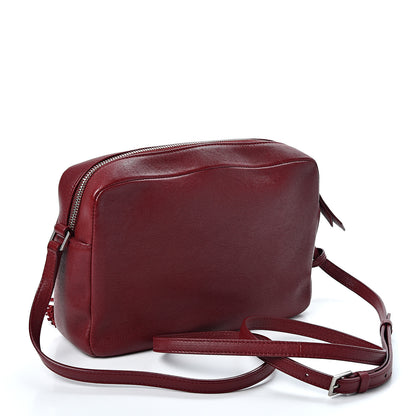 Saint Laurent Lambskin Monogram Small Lou Camera Bag Lipstick Red 2 of 9