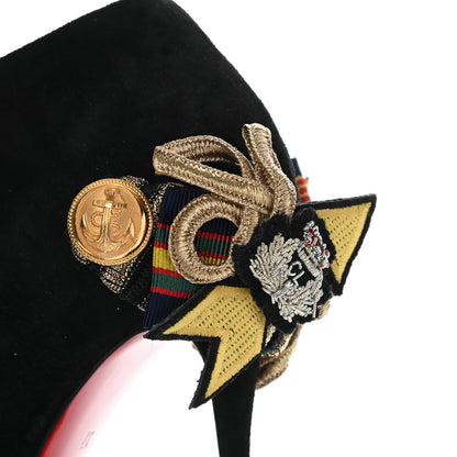 Christian Louboutin Veau Velours Galobella 100 Booties 37 Black 8 of 13