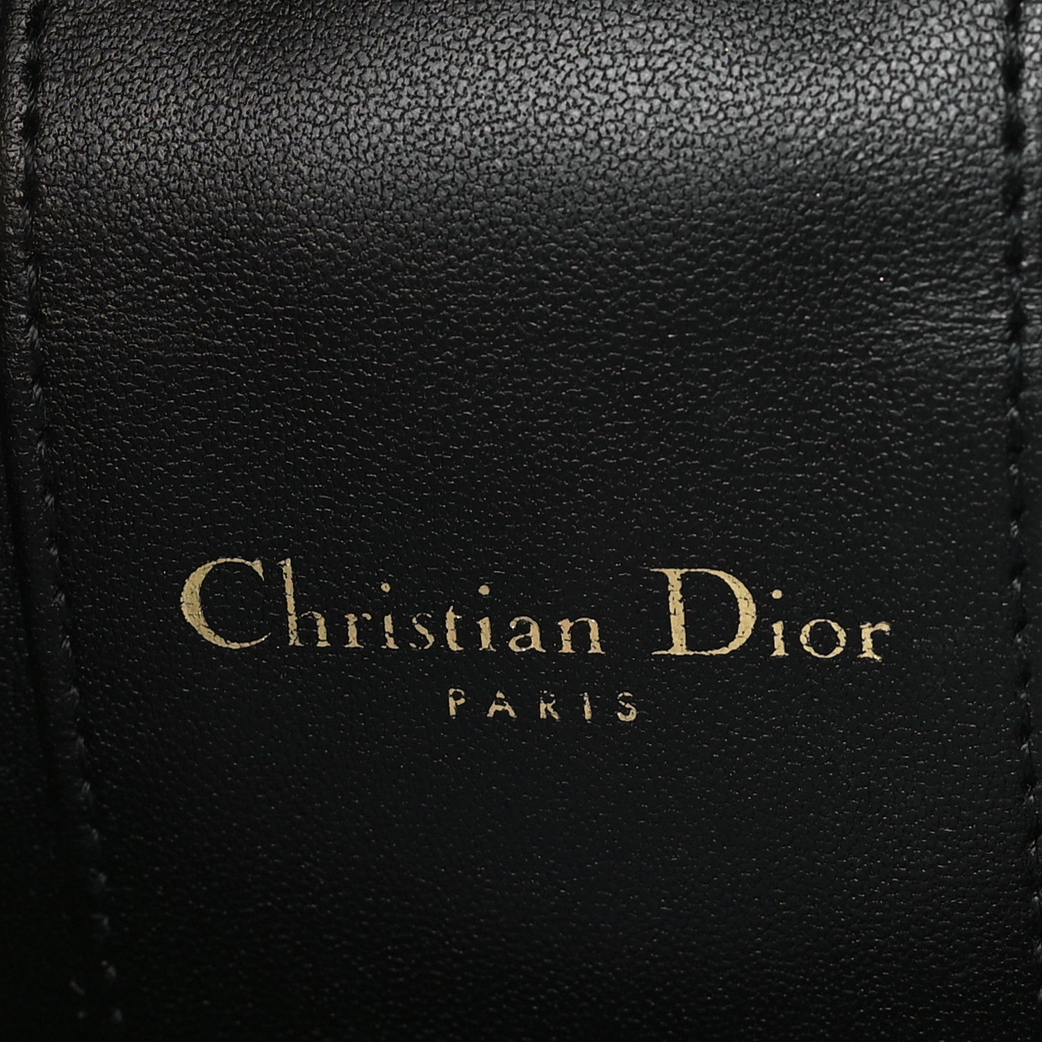 Christian Dior Lambskin Signature CD Vanity Case Black 6 of 11