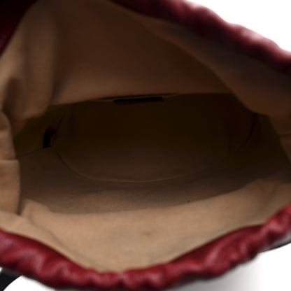 Gucci Azalea Sakai Be Green Calfskin Horsebit 1955 Drawstring Bucket Bag Blue New Cherry Red 5 of 10