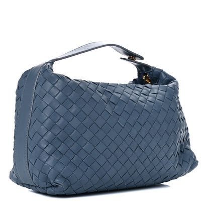 Bottega Veneta Nappa Intrecciato Large Cosmetic Case Blue 3 of 11