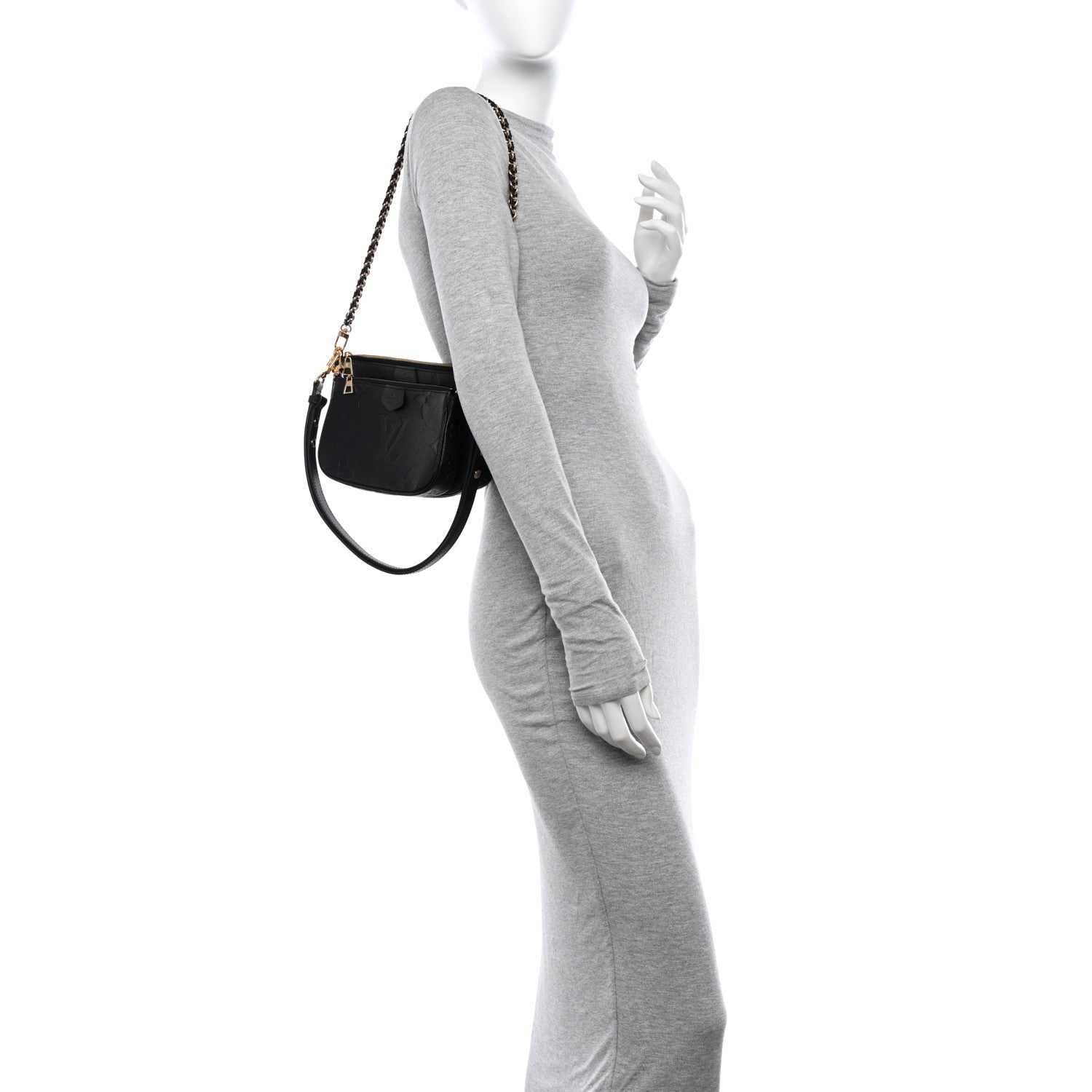 Louis Vuitton Empreinte Monogram Giant Multi Pochette Accessories Black 2 of 11