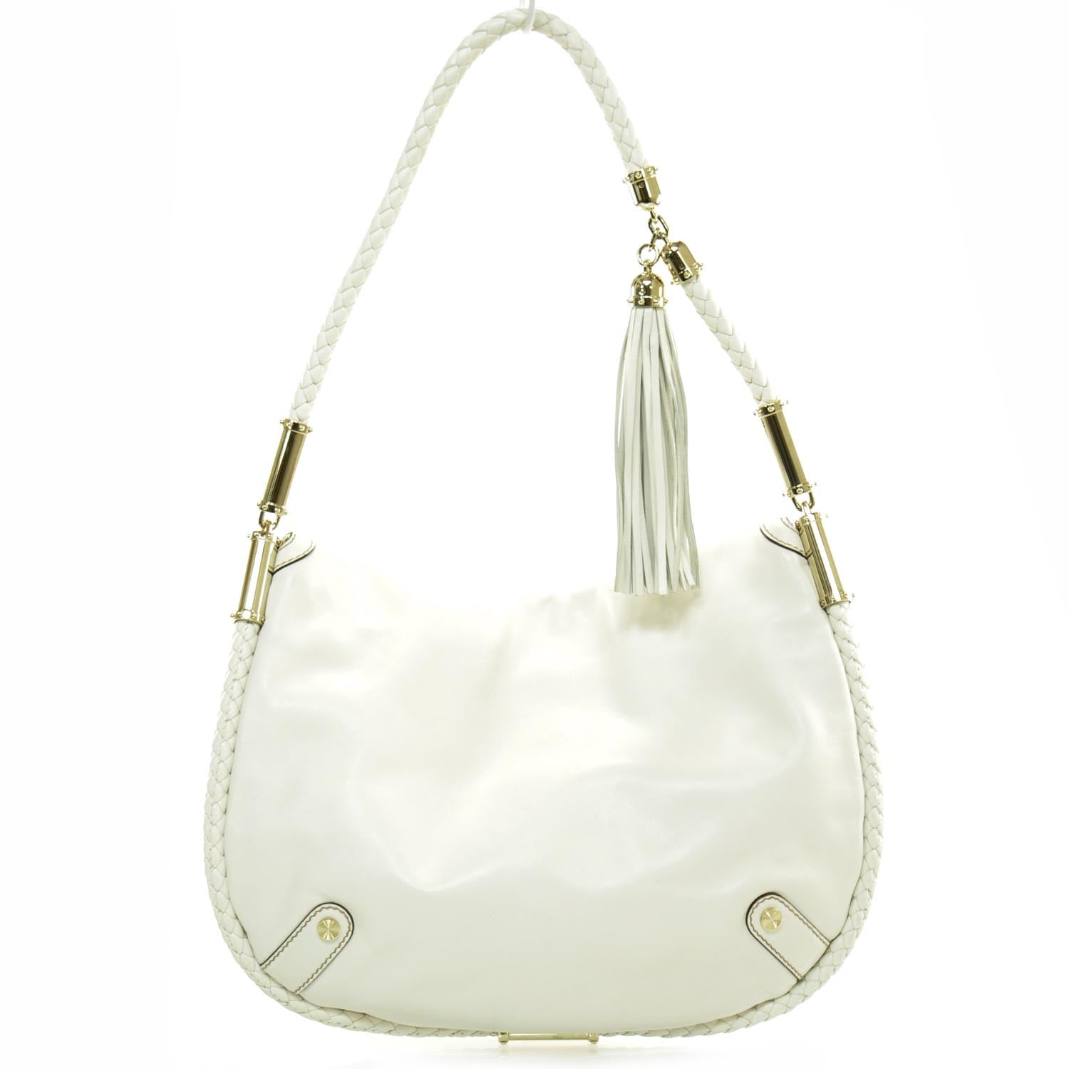 Gucci Leather Britt Shoulder Bag Ivory 4 of 8