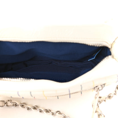 Chanel Distressed Calfskin Belt Bag White 5 of 9