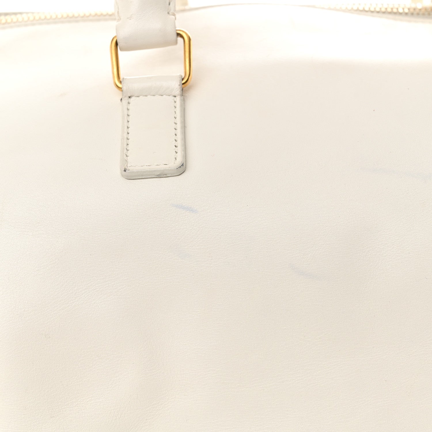Saint Laurent Calfskin Classic Duffle 12 Bag White 20 of 23
