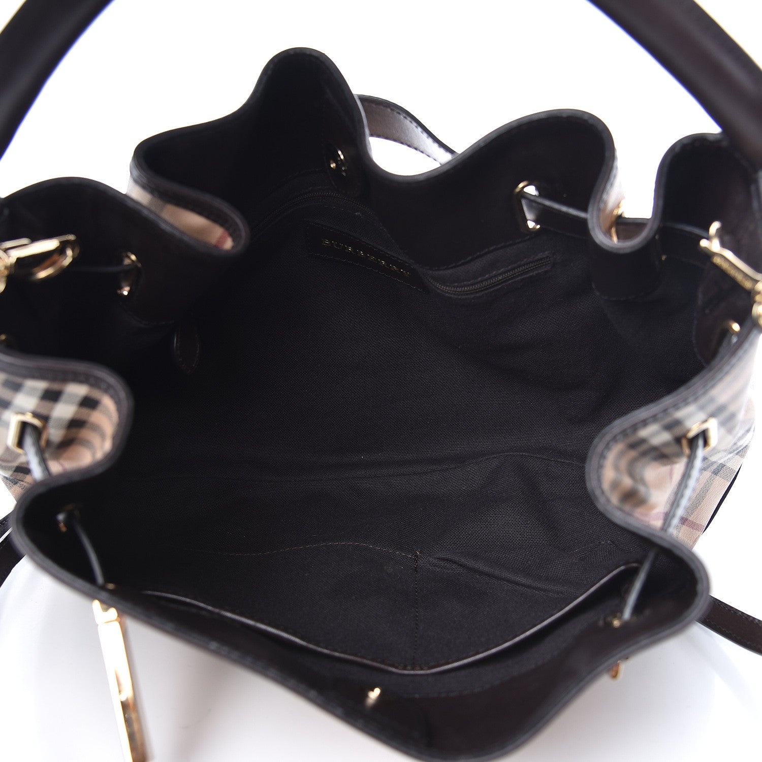 Burberry Haymarket Check Medium Willenmore Hobo Chocolate 5 of 14