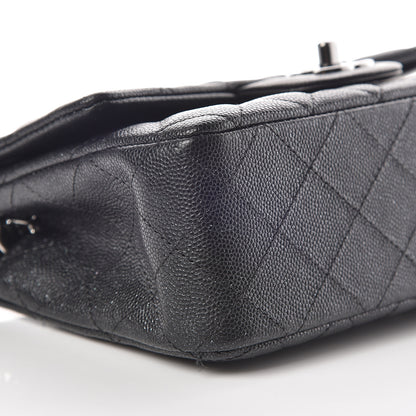 Chanel Iridescent Caviar Quilted Mini Rectangular Flap Black 8 of 9