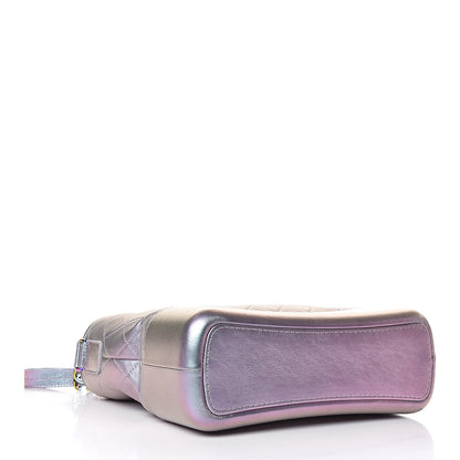 Chanel Iridescent Lambskin Calfskin Quilted Medium Gabrielle Hobo Light Purple 4 of 11