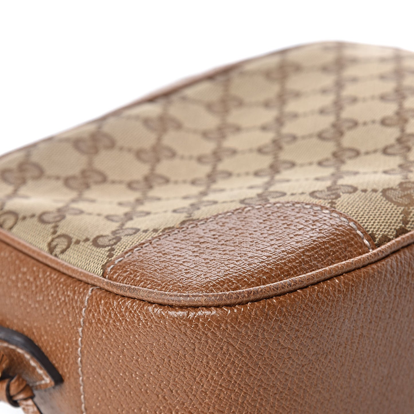 Monogram Mini Bree Messenger Bag Beige Tabacco