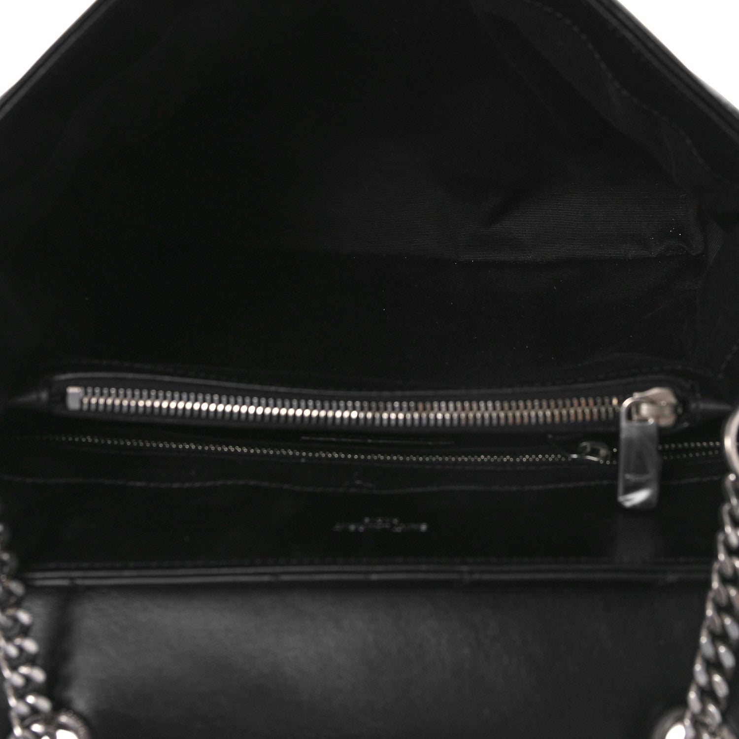 Saint Laurent Calfskin Y Quilted Monogram Medium Loulou Chain Satchel Black 5 of 8