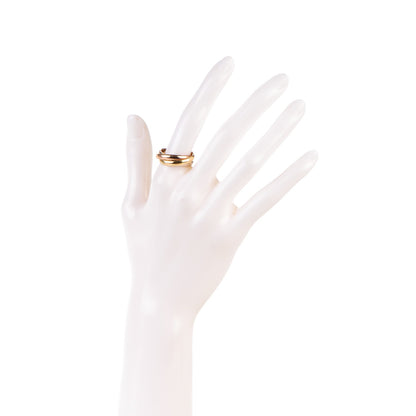 Cartier 18k Pink Yellow White Gold Les Must De Cartier Trinity Ring 56 7.75 2 of 5