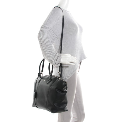 Louis Vuitton Veau Cachemire Soft Lockit MM Black 2 of 7