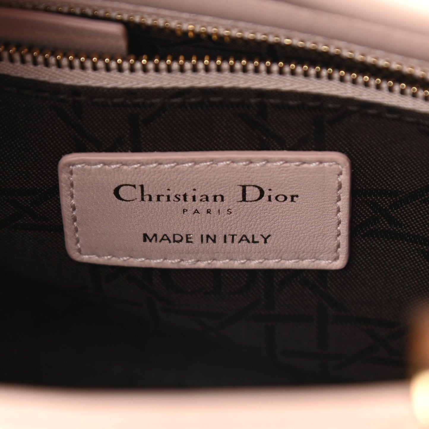 Lambskin Cannage Small Lucky Badges My Lady Dior Pink