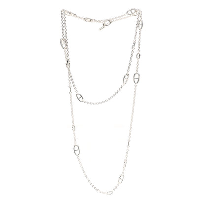 Hermes Sterling Silver Farandole Necklace 160 3 of 6