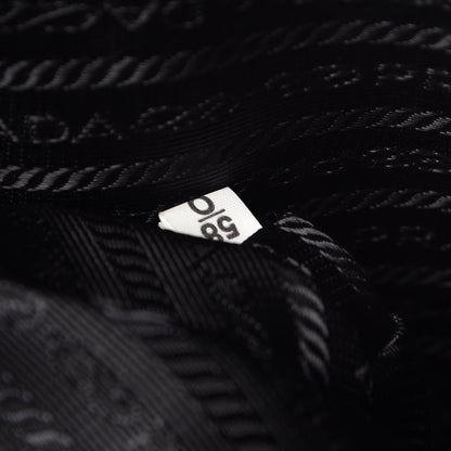 Prada Tessuto Nylon Saffiano Metal Triangle Logo Work Bag Black 8 of 34