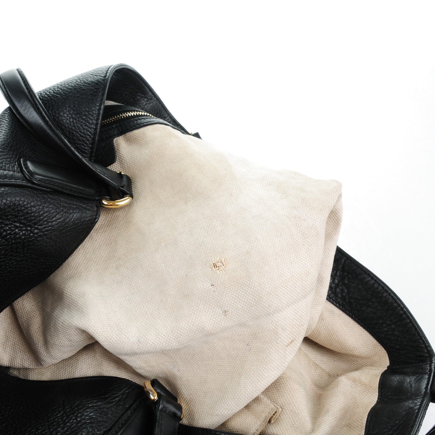 Gucci Pebbled Calfskin Medium Soho Shoulder Bag Black 9 of 9