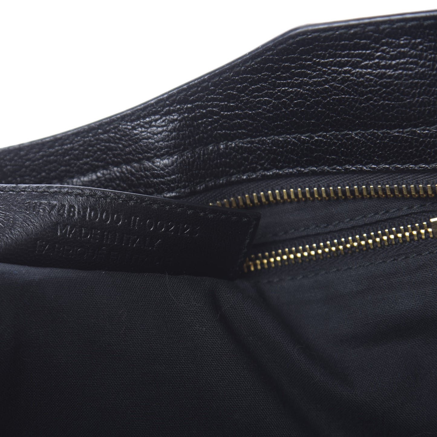 Chevre Gold Metallic Edge Hardware City Black