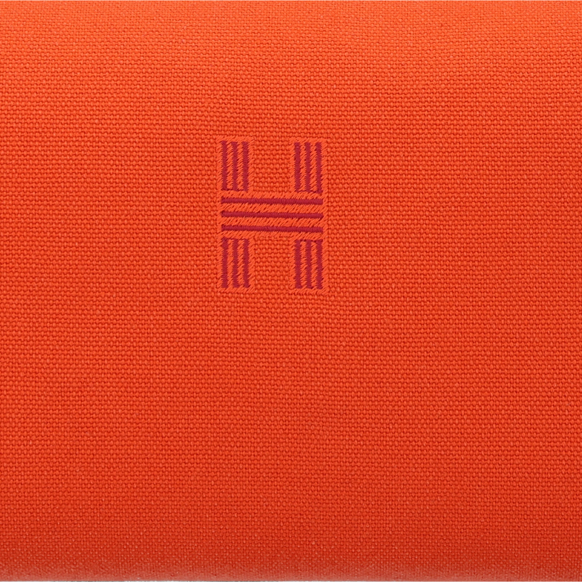 Hermes Canvas Large Bride-A-Brac Pouch Orange Feu Burgundy 7 of 9