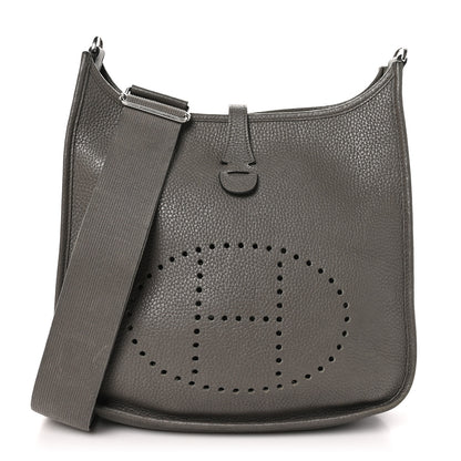 Hermes Taurillon Clemence EVELYNE III PM Etain 1 of 11