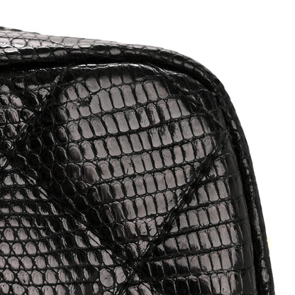 Chanel Lizard Quilted Small Tassel Camera Case Black 15 of 15