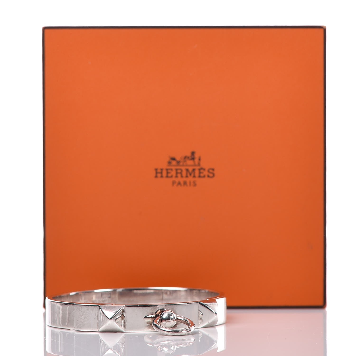 Hermes Sterling Silver PM Collier De Chien Bracelet XL 8 of 14