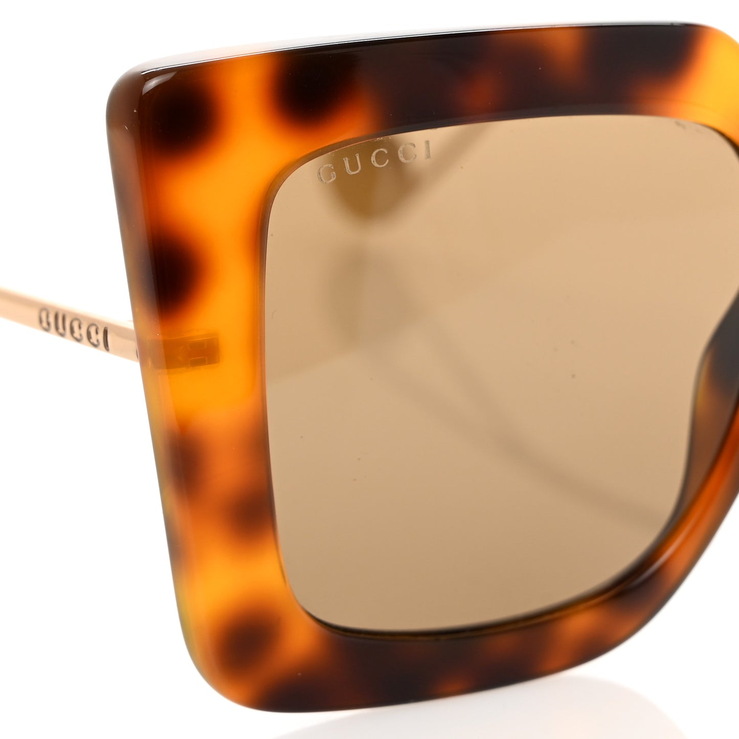 Acetate Oversize Square Frame GG0435S Sunglasses Havana