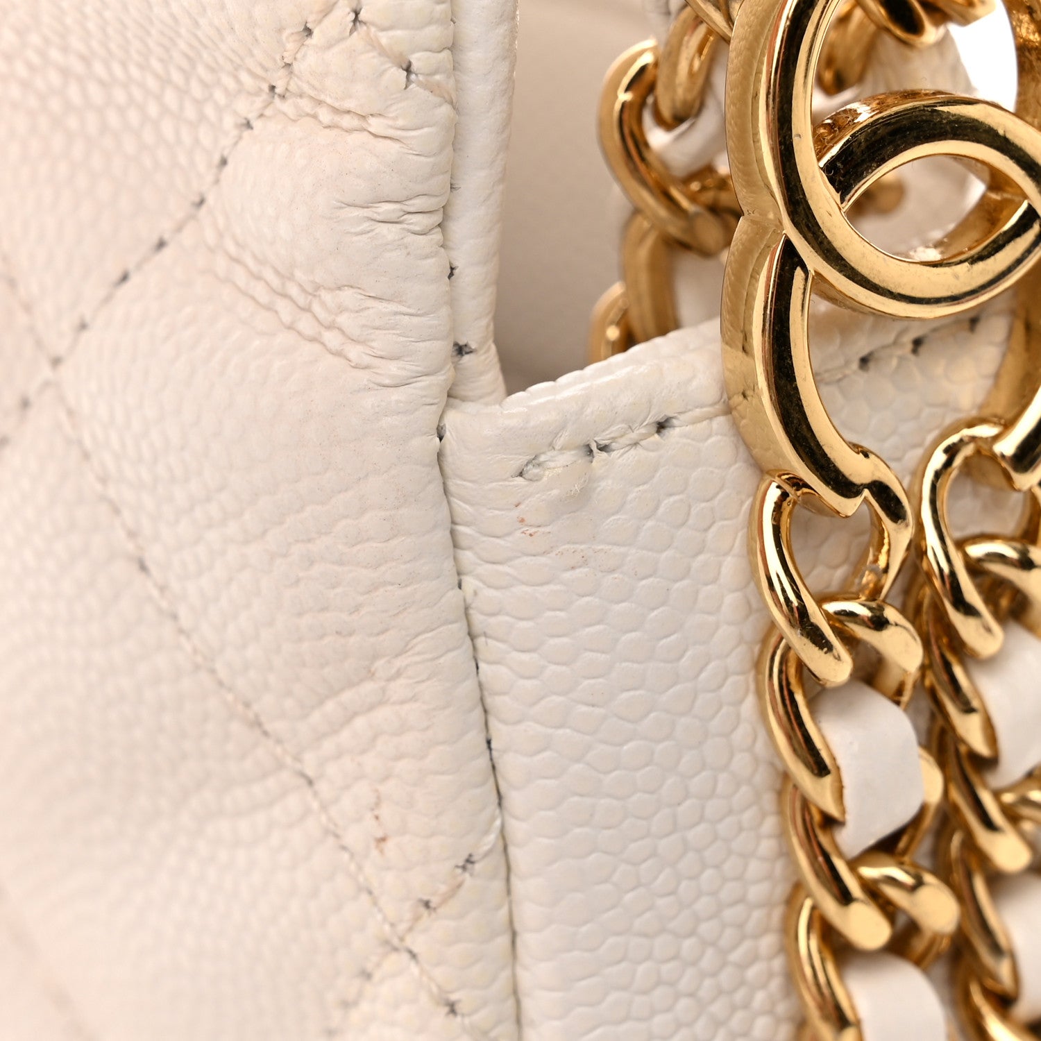 Chanel Caviar Quilted Mini CC You Flap White 20 of 21