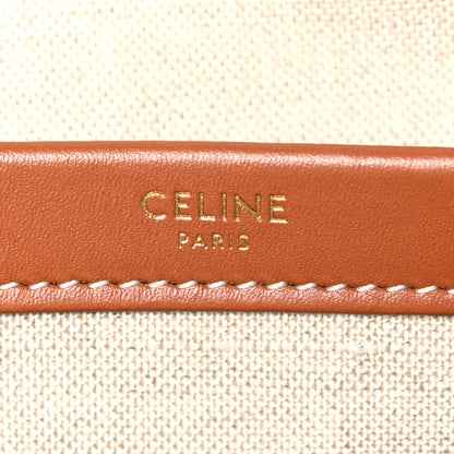 Celine Canvas Calfskin Triomphe Large Cabas Thais Natural Tan 5 of 10