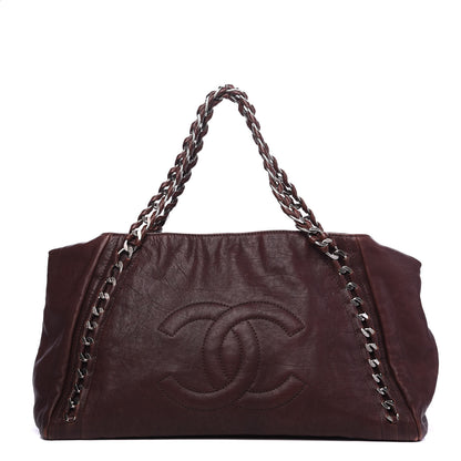 Chanel Calfskin East West Modern Chain Tote Brown 1 of 11