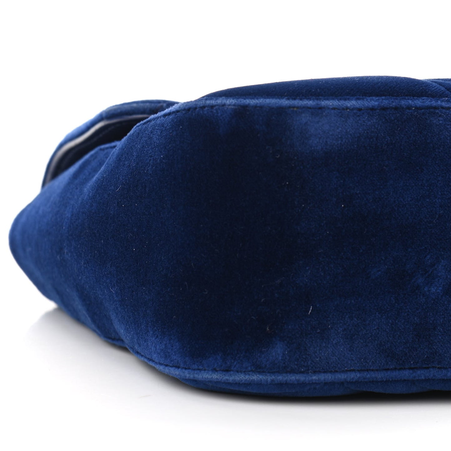 Velvet Matelasse Medium GG Marmont Shoulder Bag Cobalt Blue