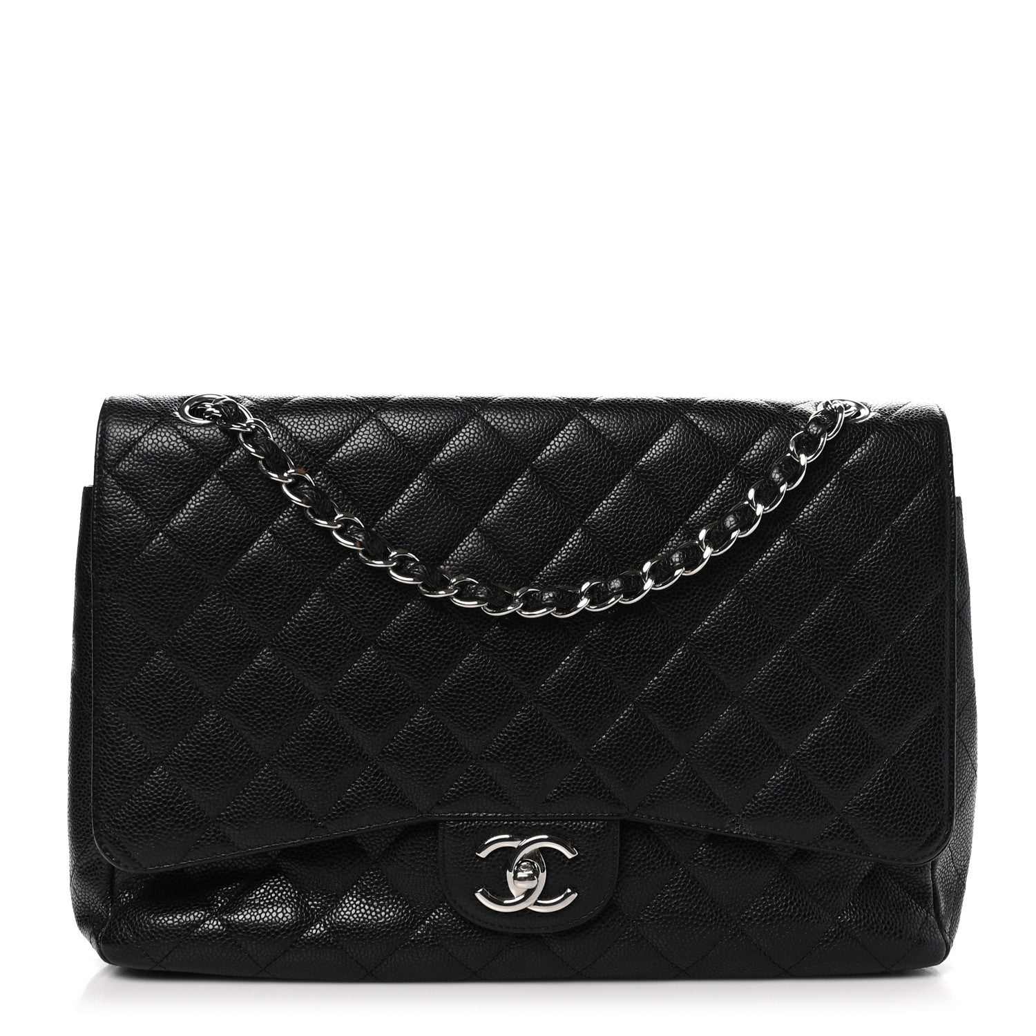 Chanel Caviar Quilted Maxi Double Flap Black 1 of 10