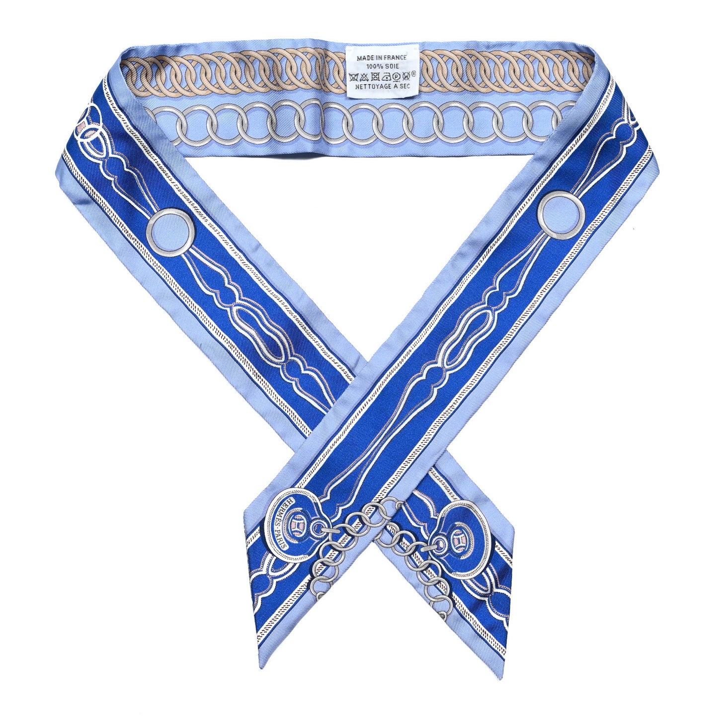 Silk Maillons Twilly Ciel Bleu Roy Beige