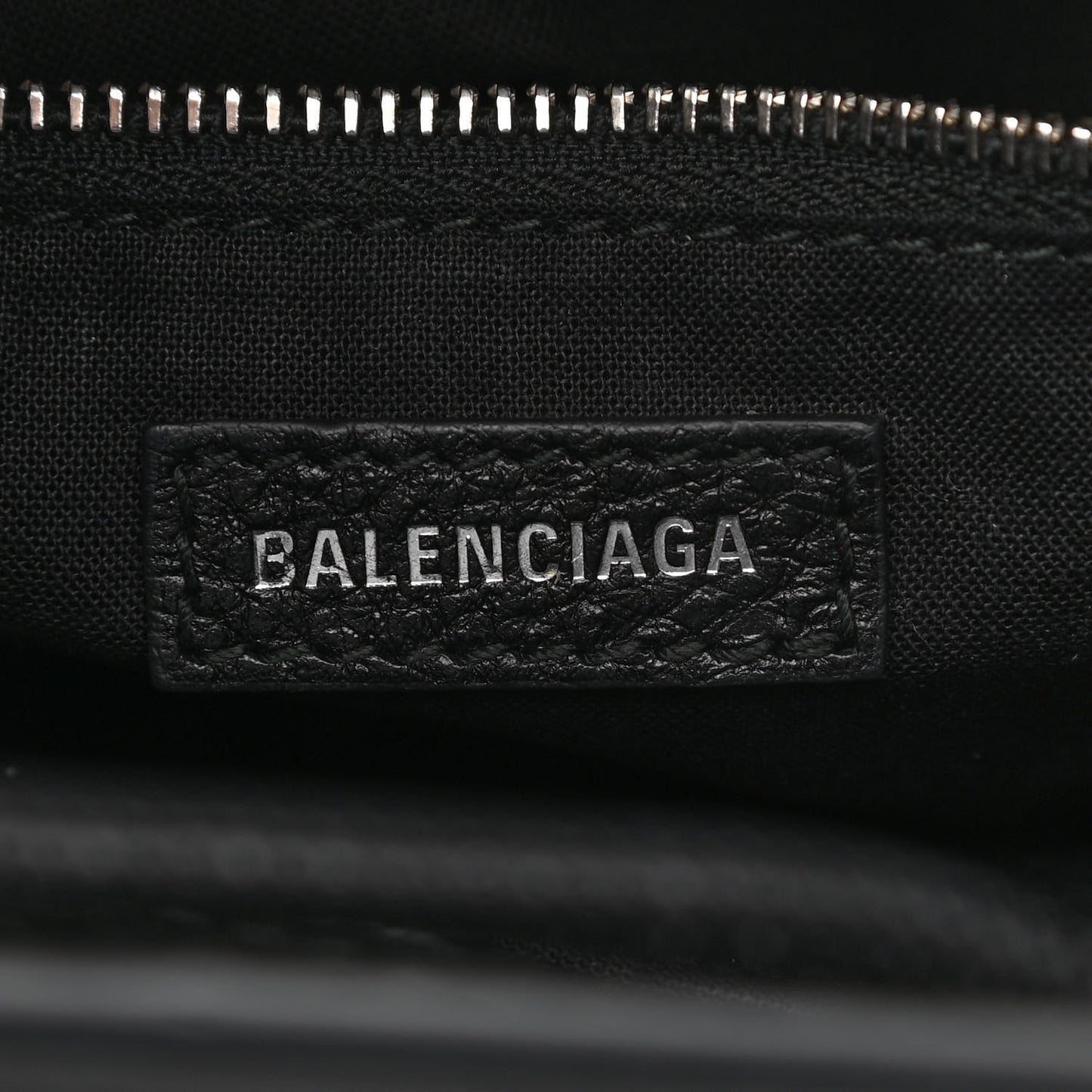 Calfskin Logo XXS Shopping Tote Black