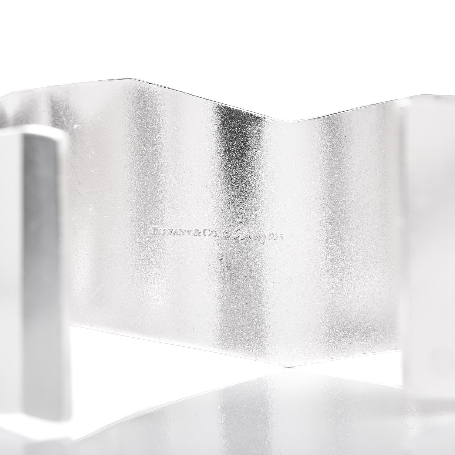 Tiffany Sterling Silver Frank Gehry Wide Fold Cuff Bracelet 4 of 4
