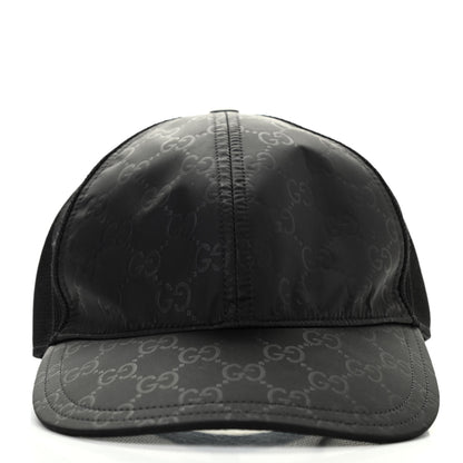 Gucci Nylon Monogram Baseball Hat L Black 3 of 9