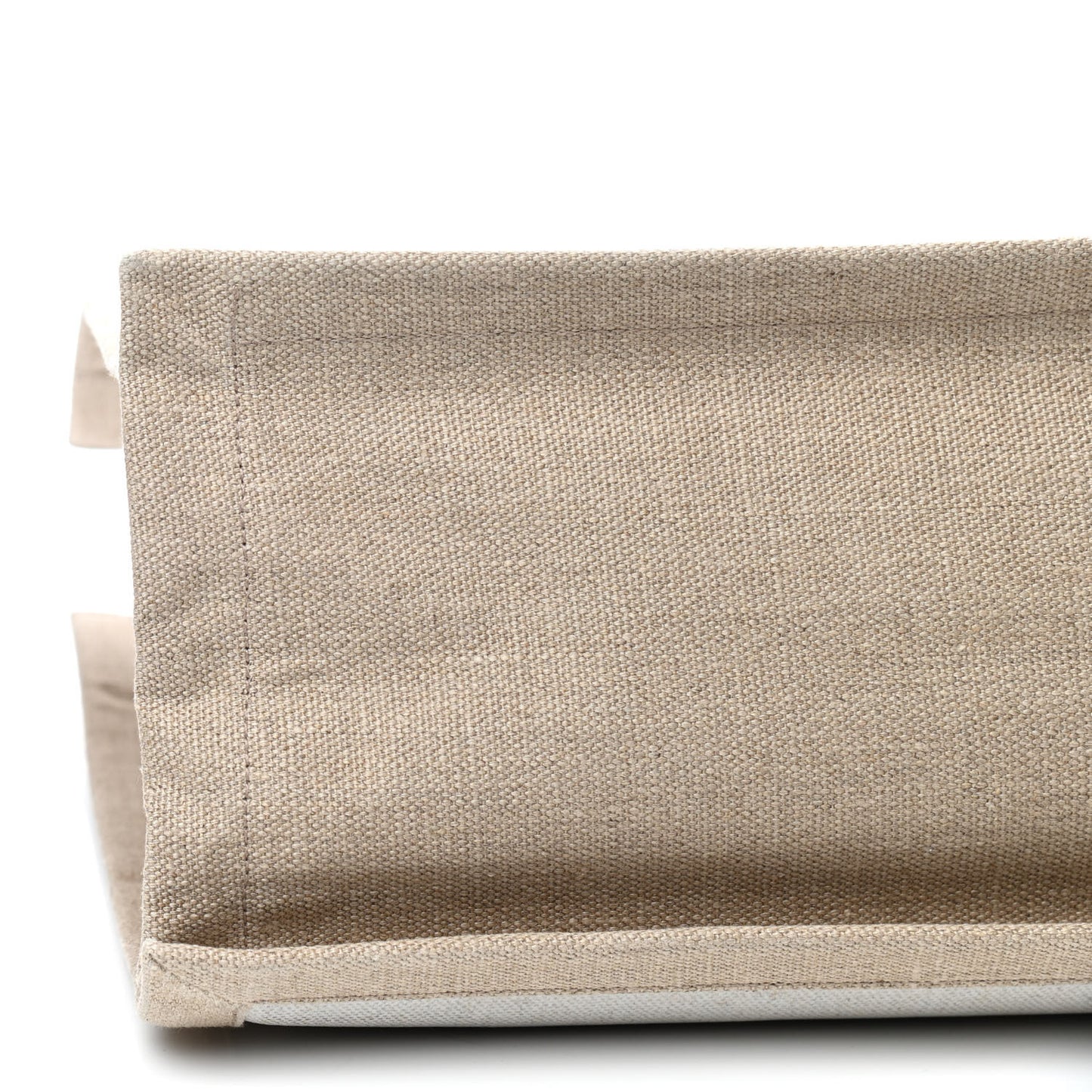 Linen Calfskin Rive Gauche Tote Optic White