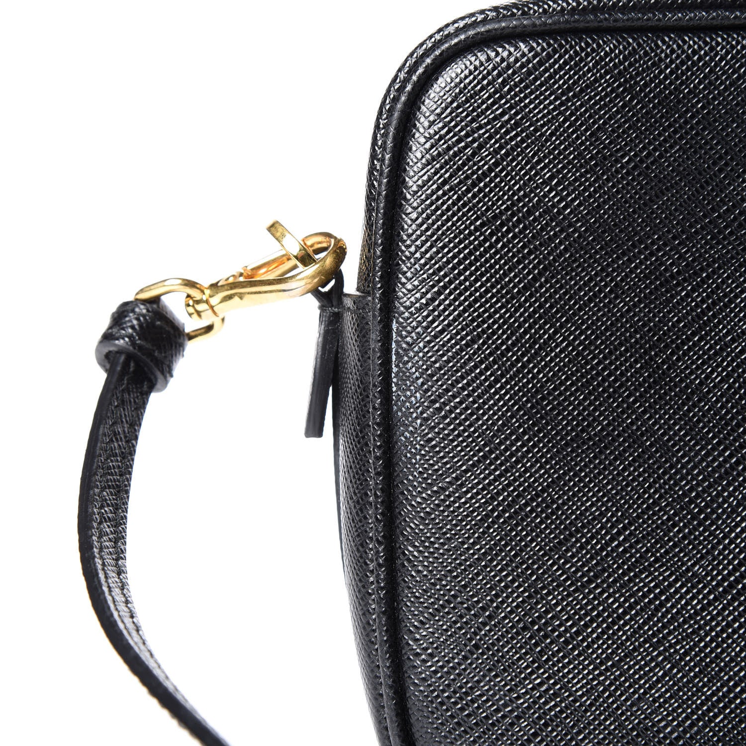 Prada Saffiano Lux Small Camera Crossbody Bag Black 9 of 10