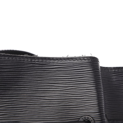Louis Vuitton Epi Sac a Dos Drawstring Bag Black 6 of 10