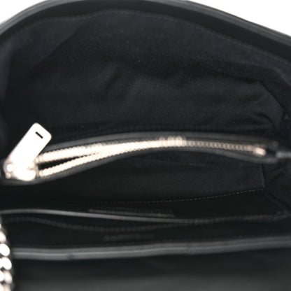 Saint Laurent Calfskin Y Quilted Monogram Small Loulou Chain Satchel Black 5 of 10