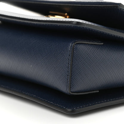Salvatore Ferragamo Printed Calfskin Ginny Crossbody Bag Oxford Blue 5 of 12