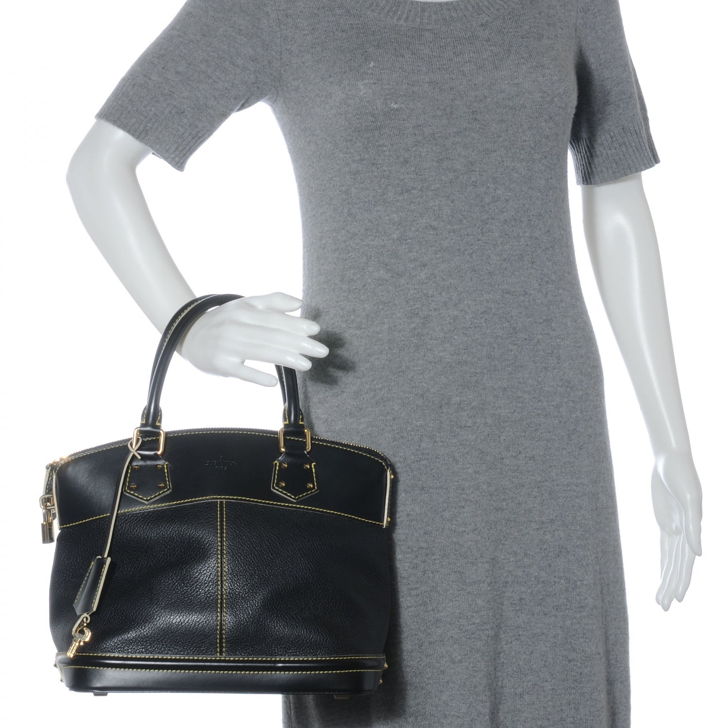 Louis Vuitton Suhali Lockit PM Black 2 of 8