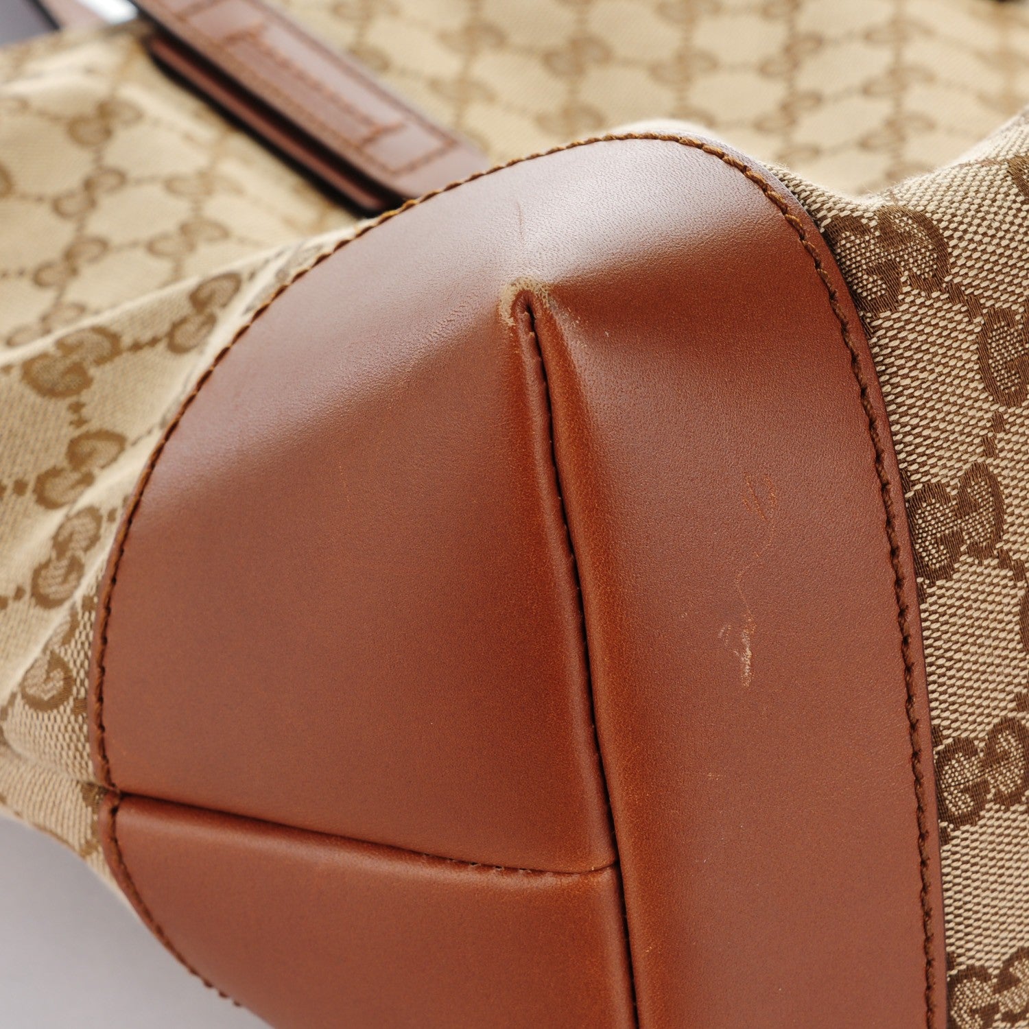 Gucci Monogram Large Original Tote Tan 9 of 10